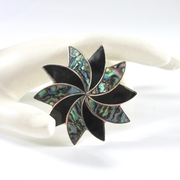 TAXCO Sterling Pendant Brooch, Star, Eagle Mark - Picture 2 of 5